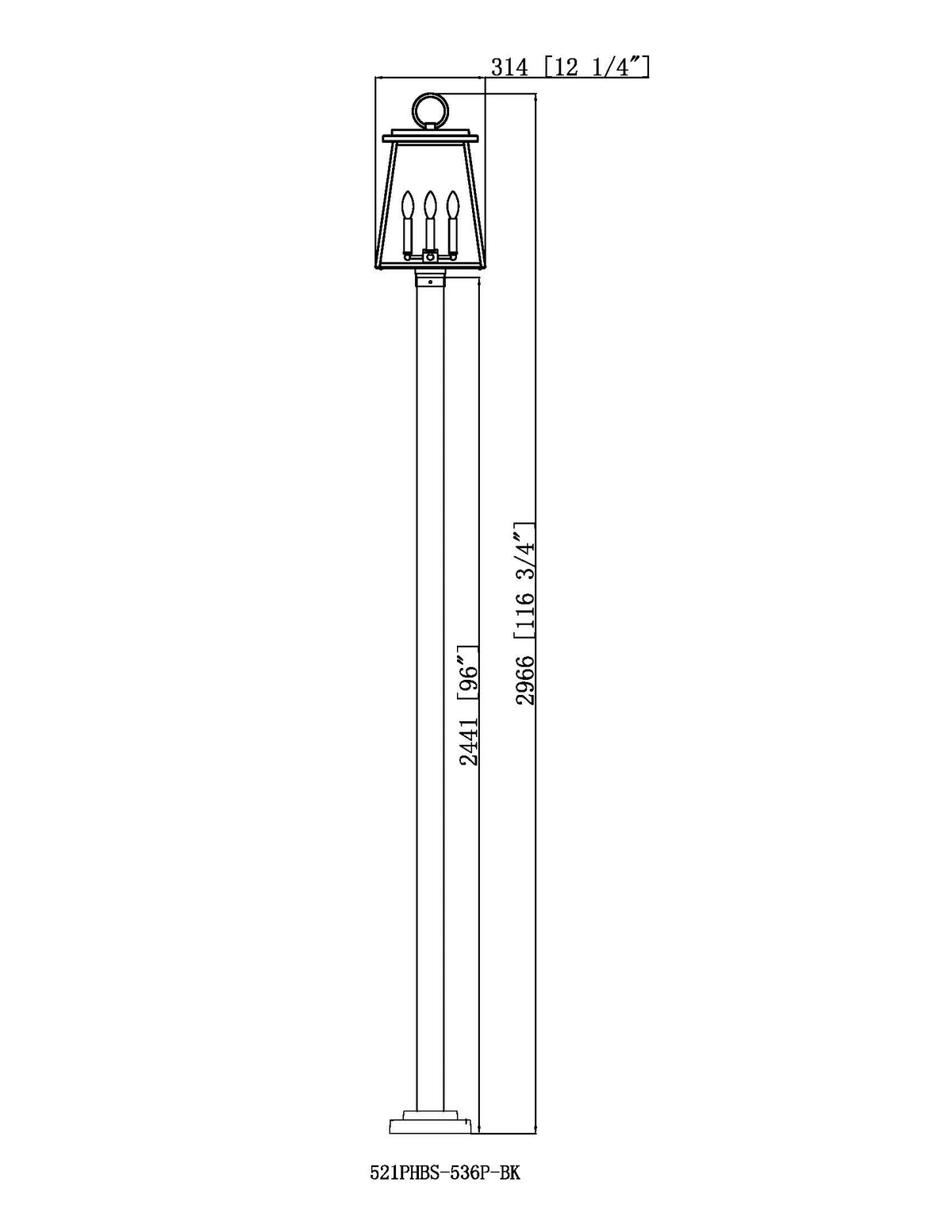 Broughton 4 Light Outdoor Post Mounted Fixture