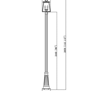 Broughton 2 Light Outdoor Post Mounted Fixture