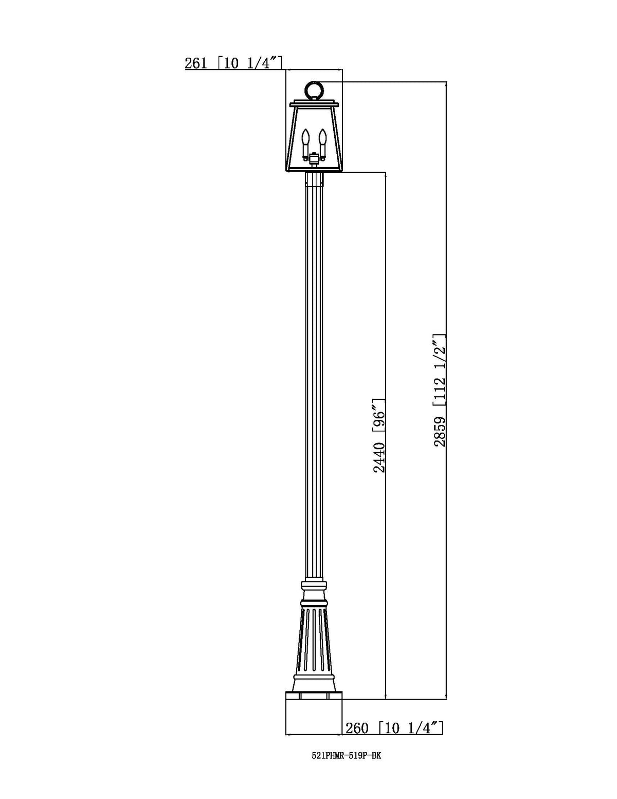 Broughton 2 Light Outdoor Post Mounted Fixture