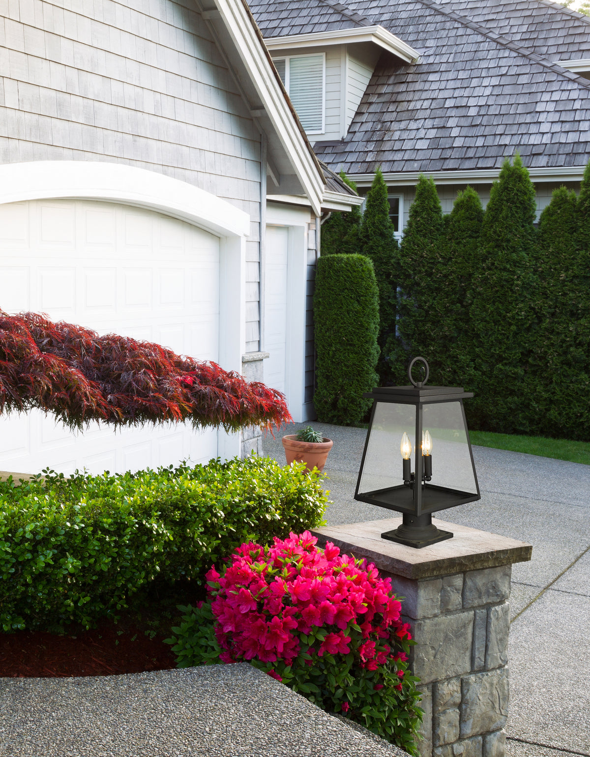 Broughton 2 Light Outdoor Pier Mounted Fixture