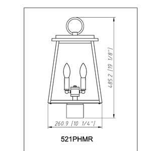 Broughton 2 Light Outdoor Post Mount Fixture