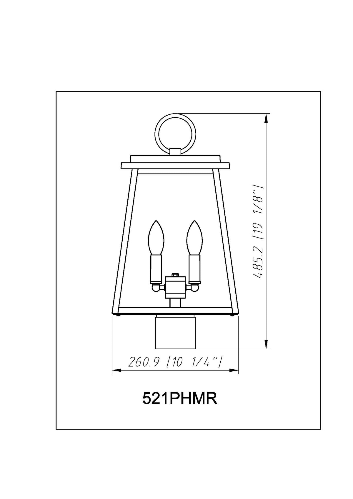 Broughton 2 Light Outdoor Post Mount Fixture