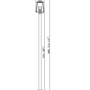 Broughton 2 Light Outdoor Post Mounted Fixture