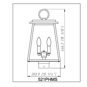 Broughton 2 Light Outdoor Post Mount Fixture