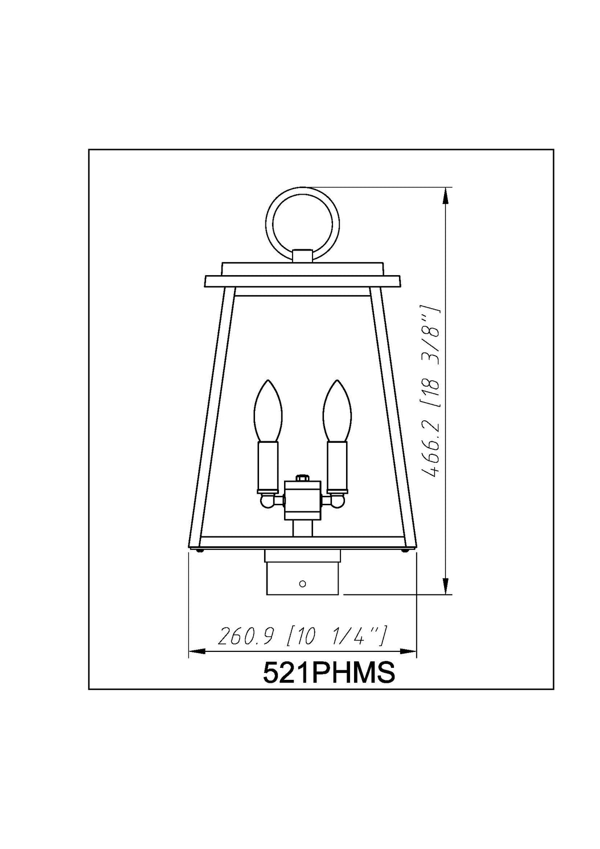 Broughton 2 Light Outdoor Post Mount Fixture