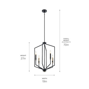 Armand Large Foyer Pendant 4Lt