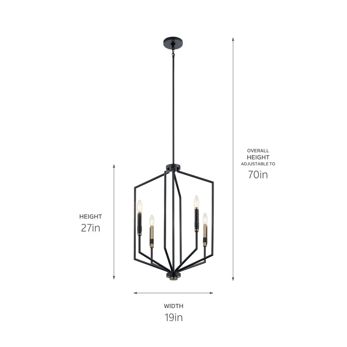 Armand Large Foyer Pendant 4Lt