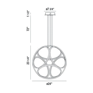 Glenview 24" Integrated LED Pendant