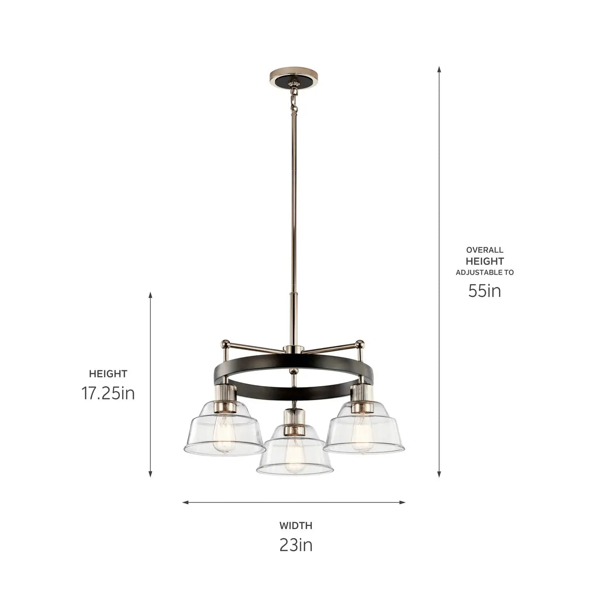 Eastmont Chandelier 3Lt