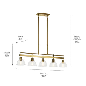 Eastmont Linear Chandelier 5Lt