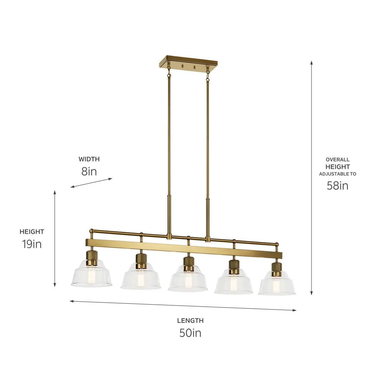 Eastmont Linear Chandelier 5Lt