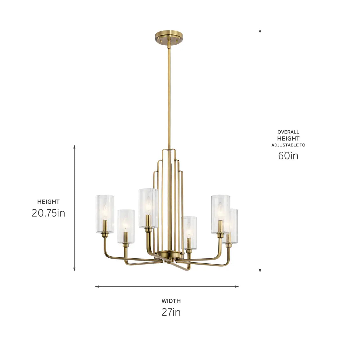 Kimrose Chandelier 6Lt