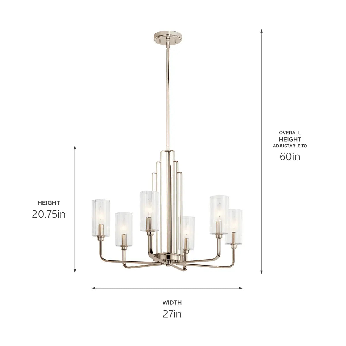 Kimrose Chandelier 6Lt