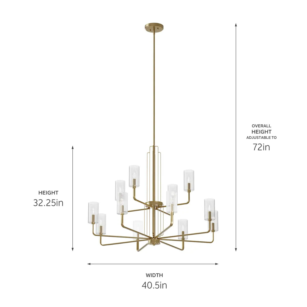 Kimrose Chandelier 12Lt