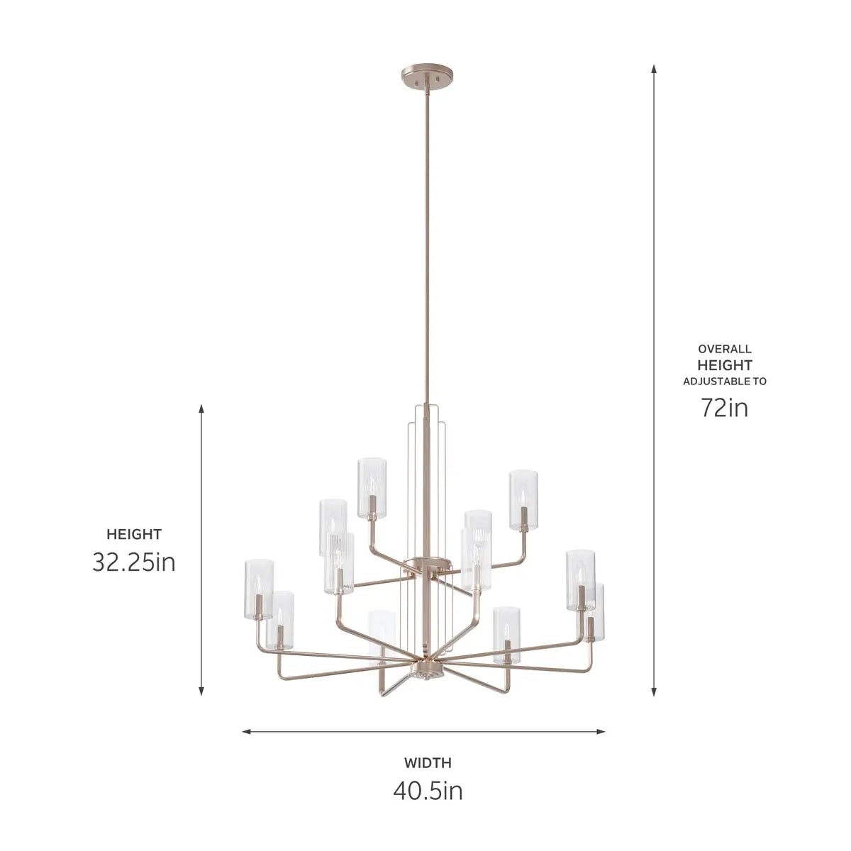 Kimrose Chandelier 12Lt