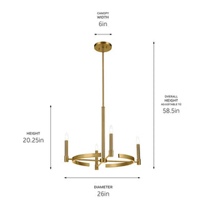 Tolani Chandelier 4Lt