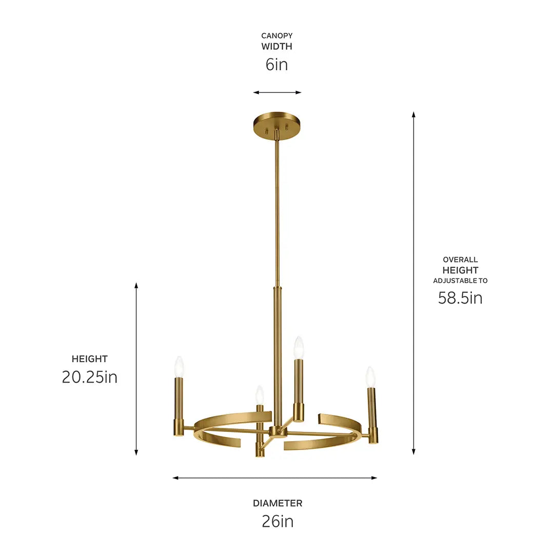 Tolani Chandelier 4Lt