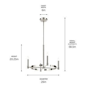 Tolani Chandelier 4Lt
