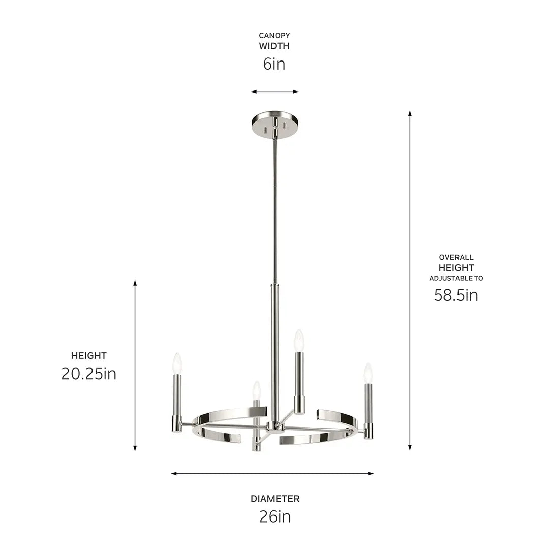 Tolani Chandelier 4Lt