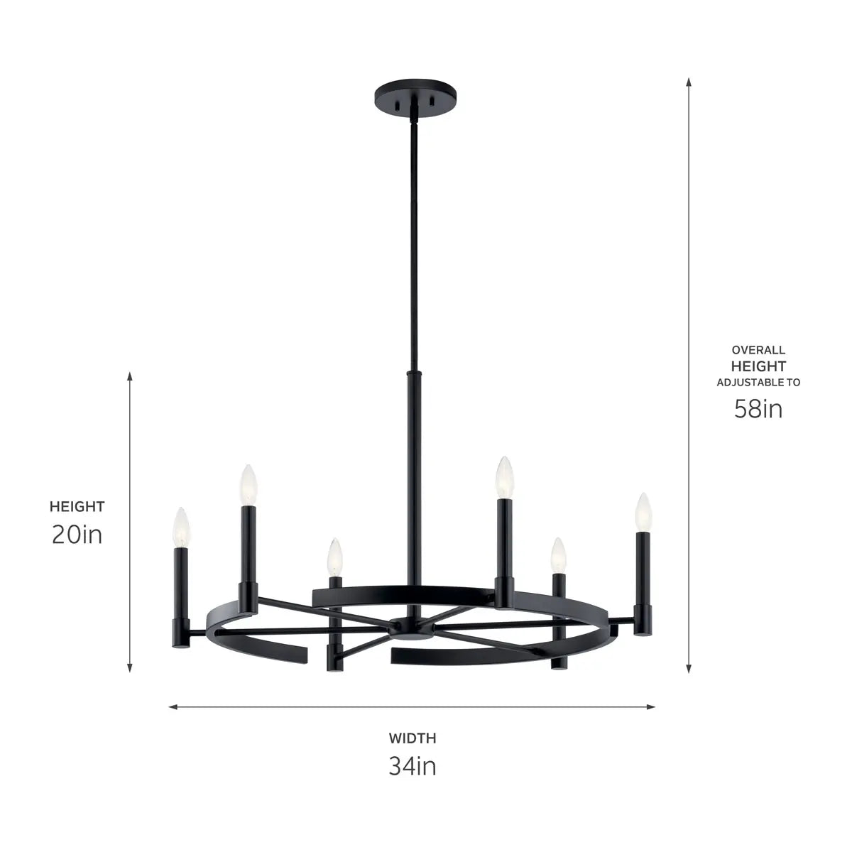 Tolani Chandelier 6Lt
