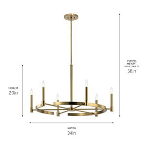 Tolani Chandelier 6Lt