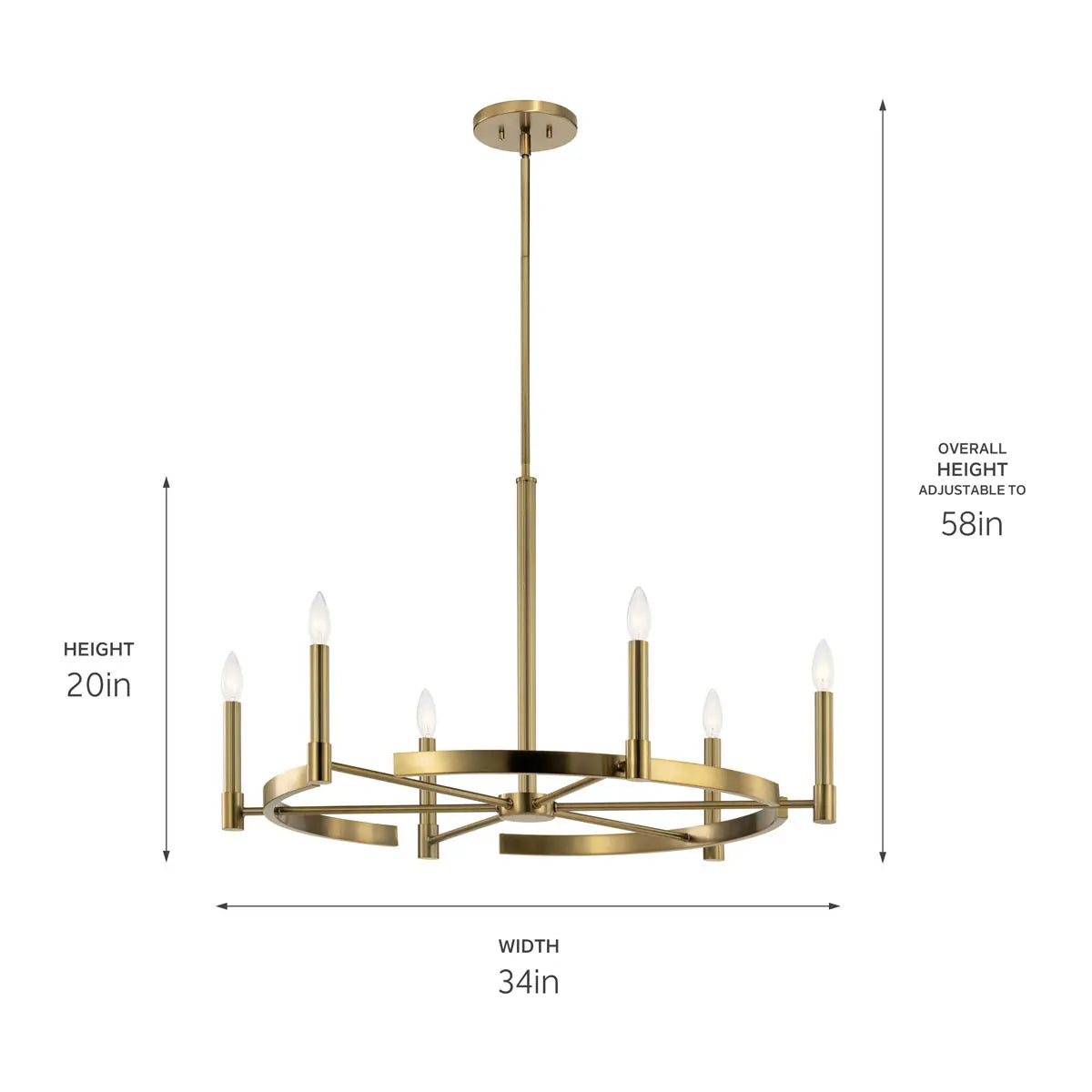 Tolani Chandelier 6Lt