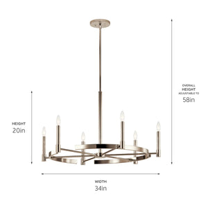 Tolani Chandelier 6Lt