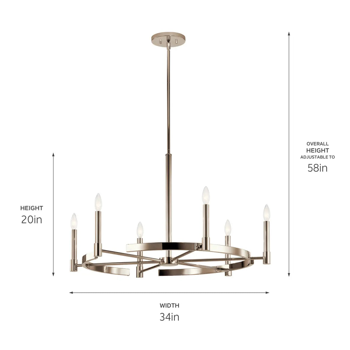 Tolani Chandelier 6Lt