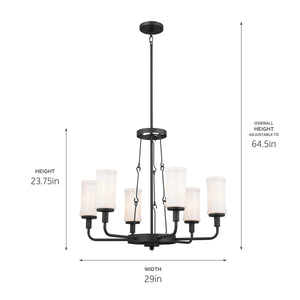 Vetivene Chandelier 6Lt