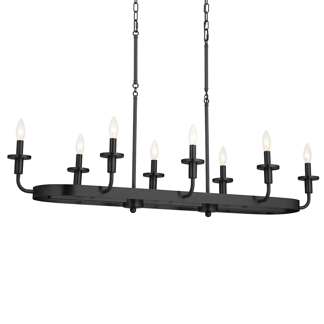 Vetivene Linear Chandelier 8Lt