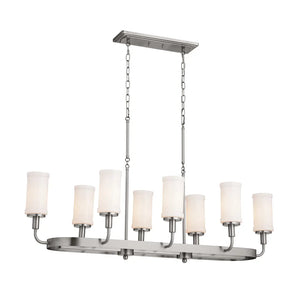 Vetivene Linear Chandelier 8Lt
