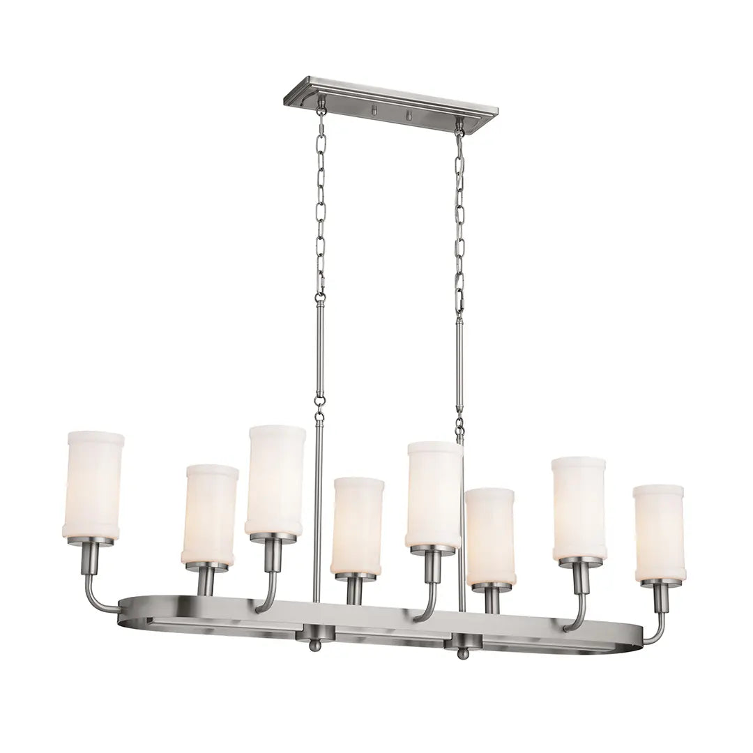 Vetivene Linear Chandelier 8Lt
