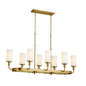 Vetivene Linear Chandelier 8Lt