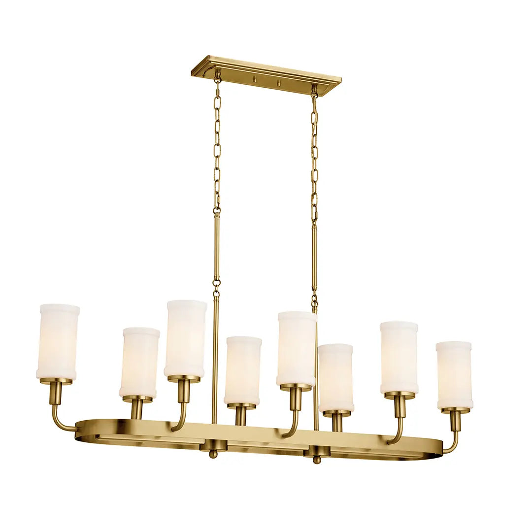 Vetivene Linear Chandelier 8Lt
