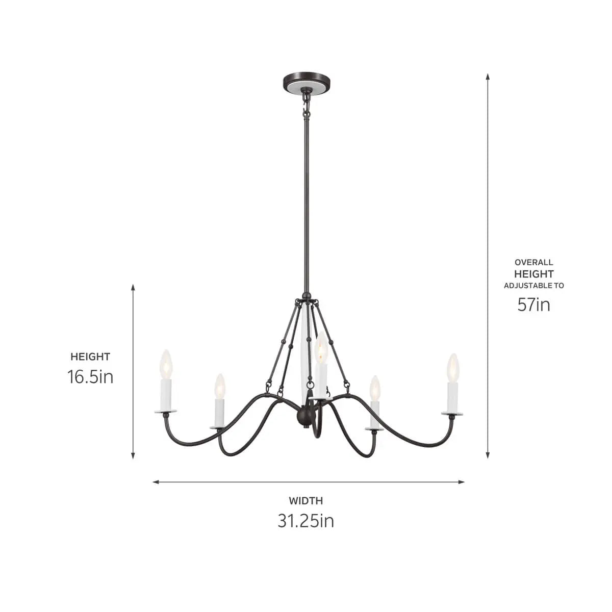 Freesia Chandelier 5Lt