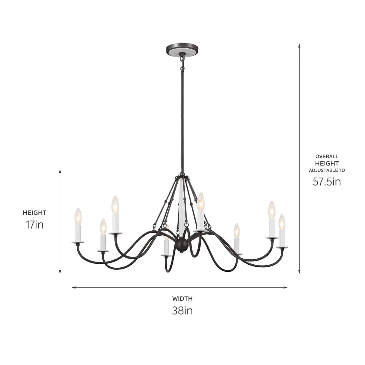 Freesia Chandelier 8Lt