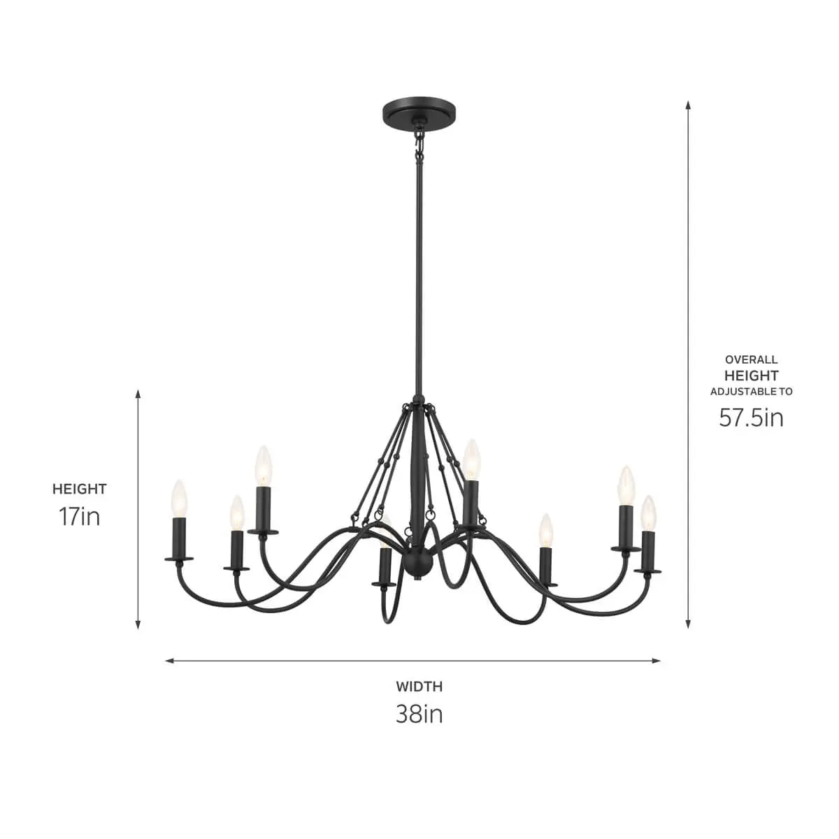 Freesia Chandelier 8Lt