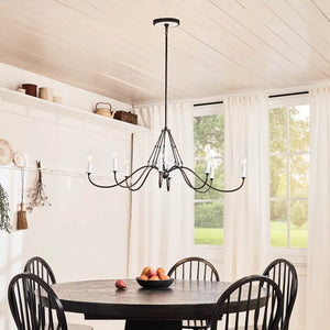 Freesia Oval Chandelier 8Lt
