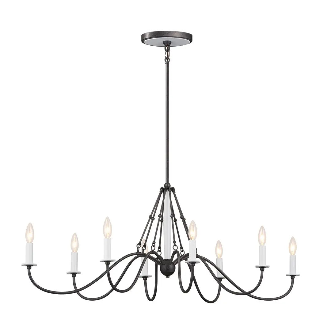 Freesia Oval Chandelier 8Lt