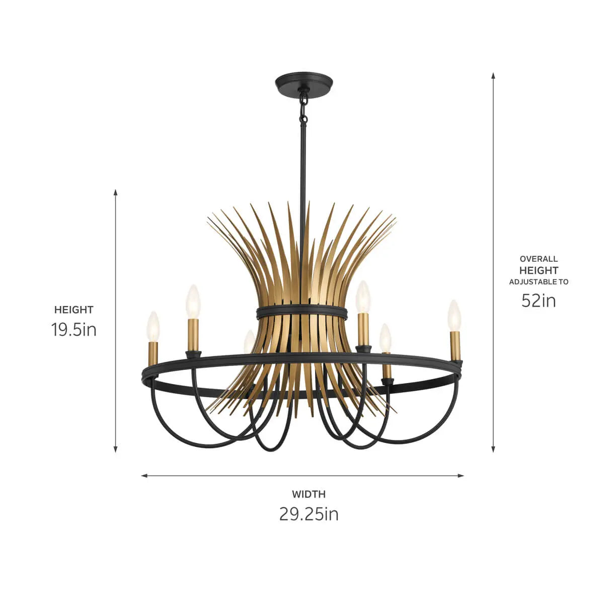 Baile Chandelier 6Lt