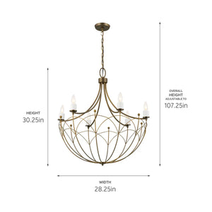 Topiary Chandelier 6Lt