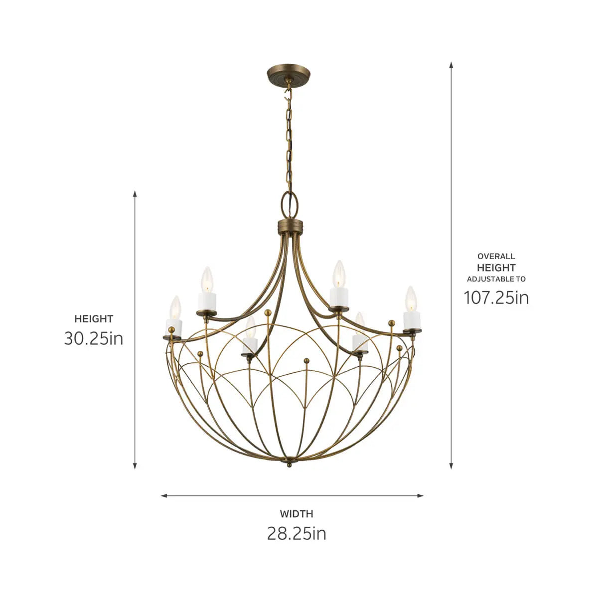 Topiary Chandelier 6Lt