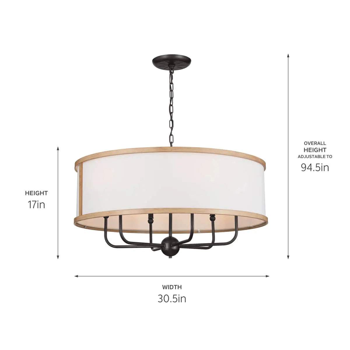 Heddle Chandelier 6Lt