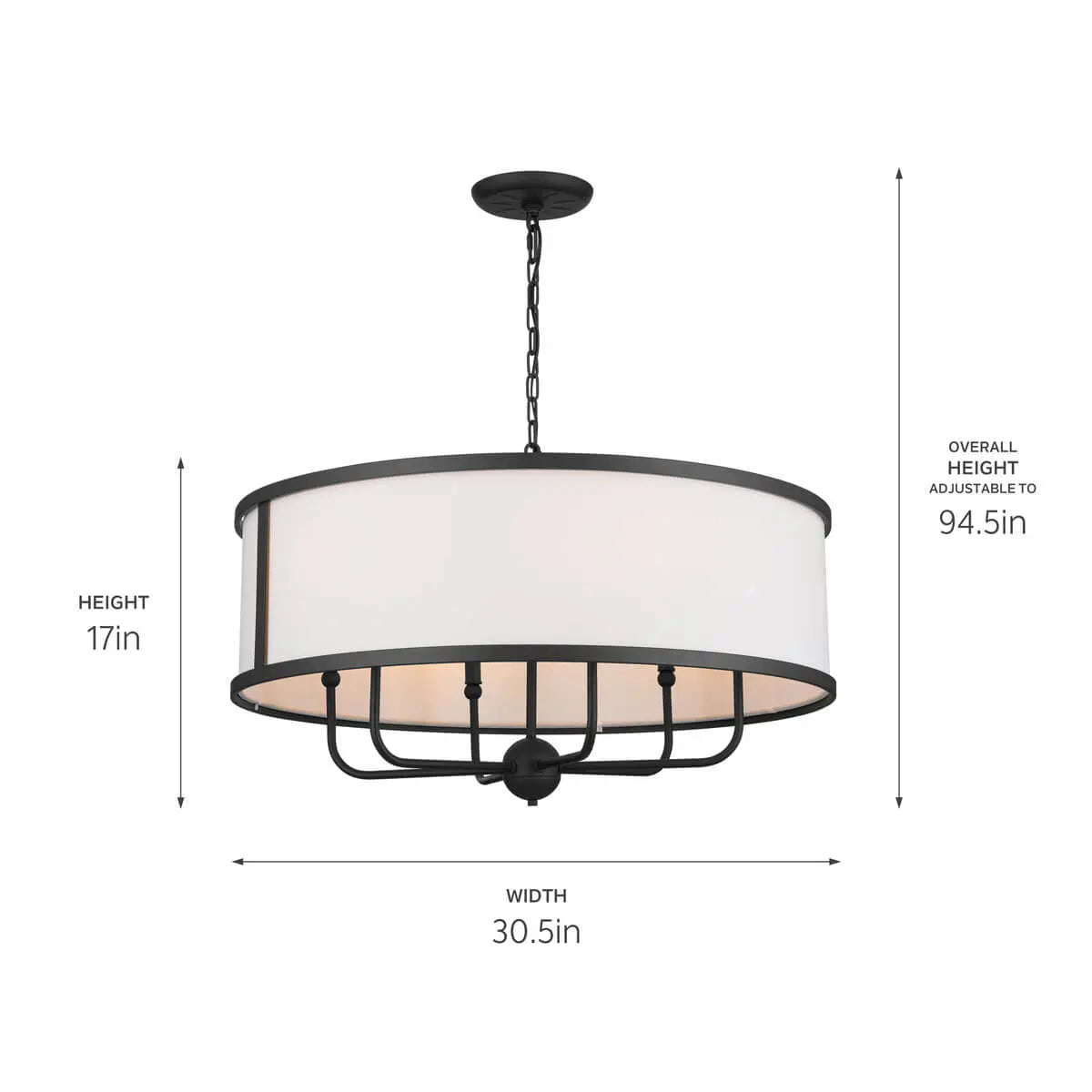 Heddle Chandelier 6Lt