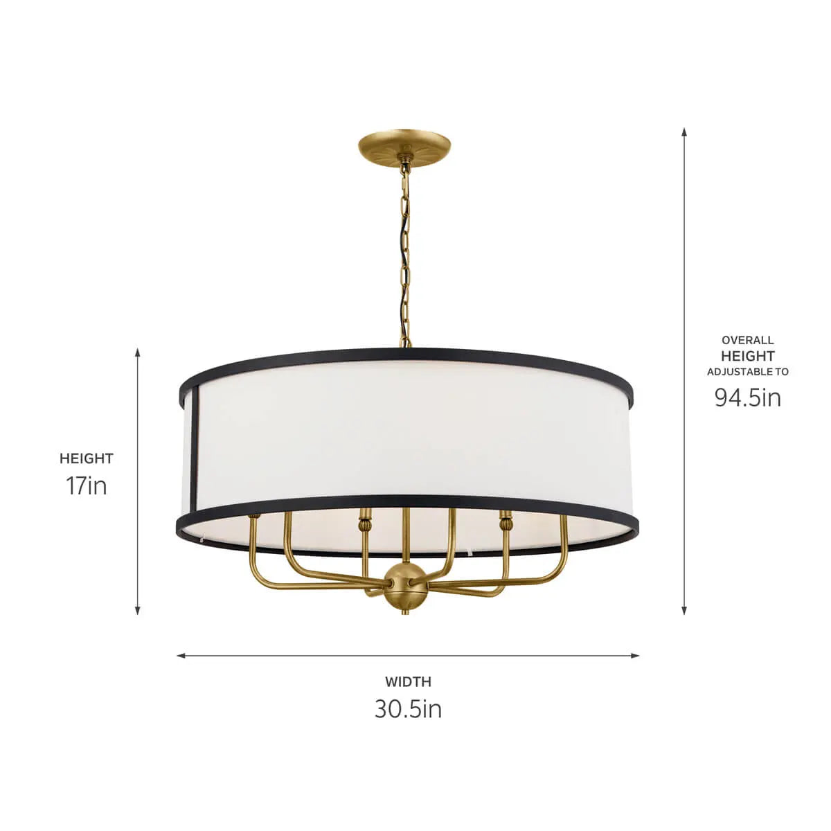 Heddle Chandelier 6Lt