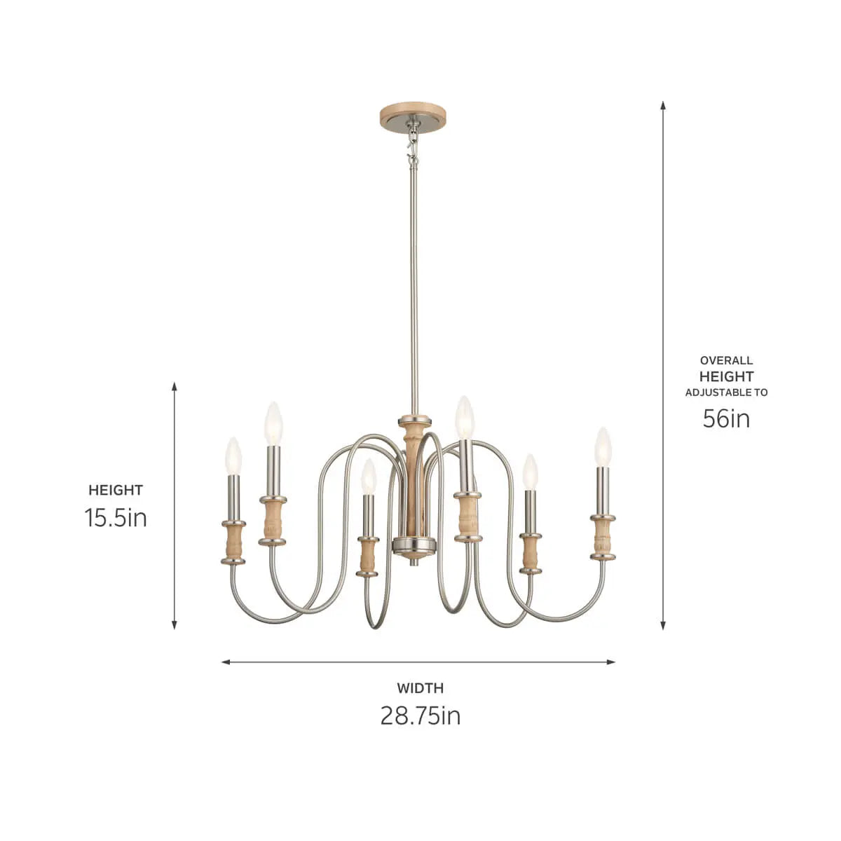 Karthe Chandelier 6Lt