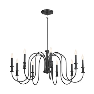 Karthe Chandelier 9Lt  19.25" H x 42" DIA