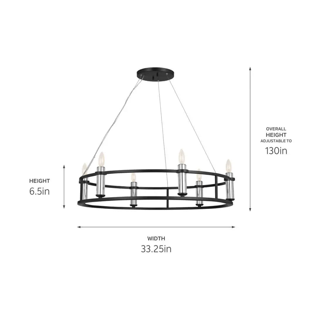 Rosalind Chandelier 6Lt