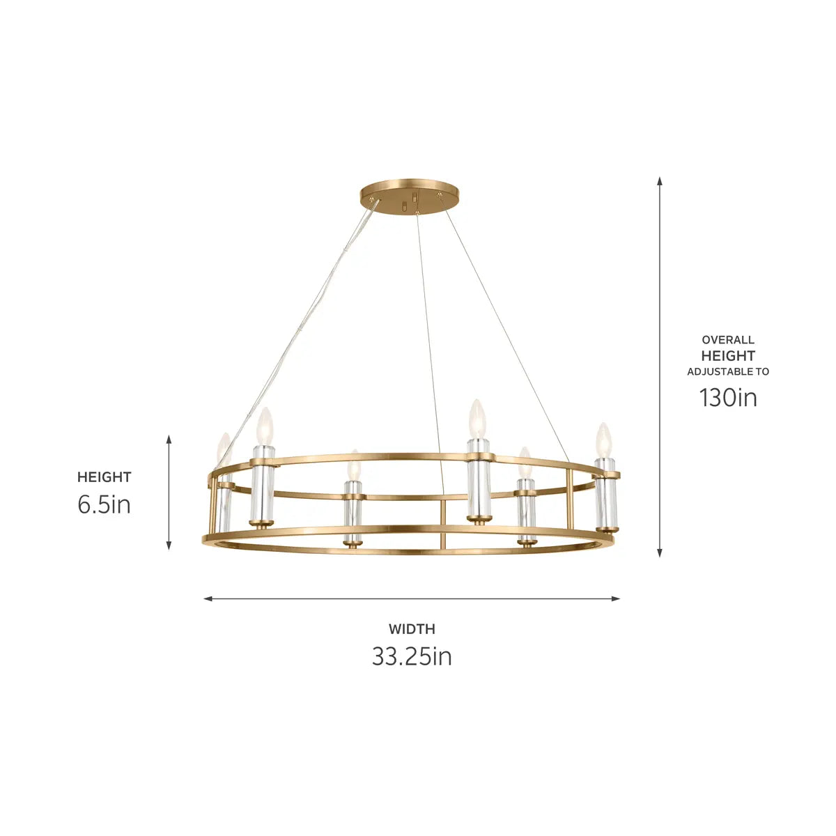 Rosalind Chandelier 6Lt