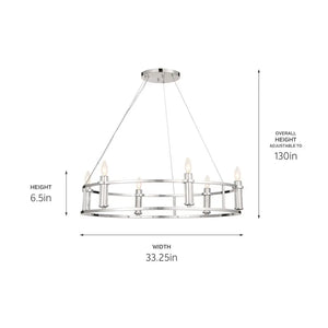 Rosalind Chandelier 6Lt